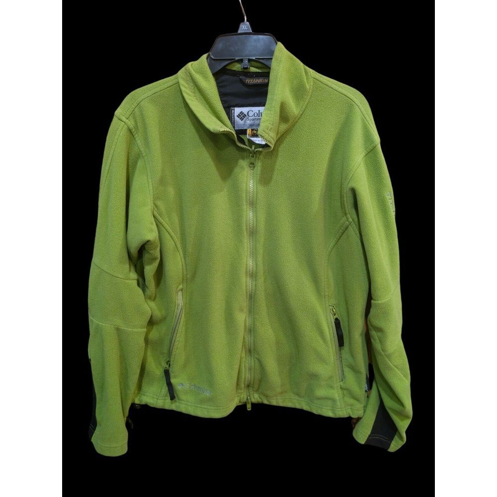 Columbia Titanium Jacket Women's  L Large  Full Zip Omni-Heat Fleece Long Sleeve